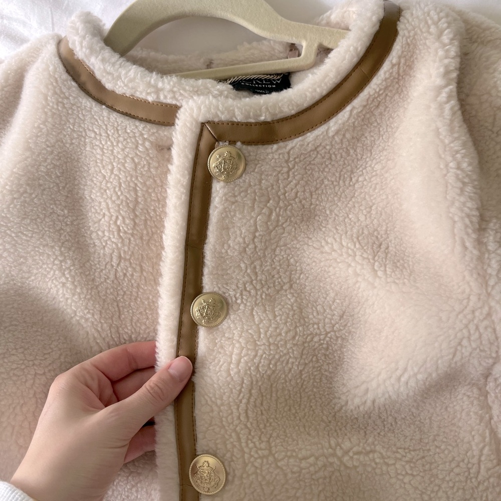 Nwot Jcrew Collection Lady Jacket In Sherpa Blend - image 3